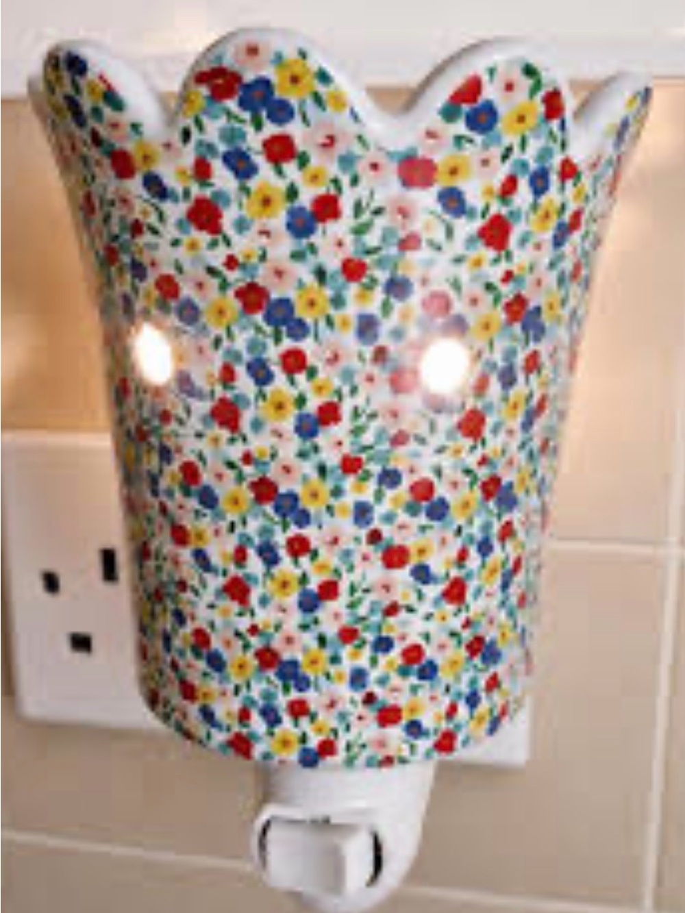 Scentsy Floral Fields Mini Warmer in Multicolor Speckle